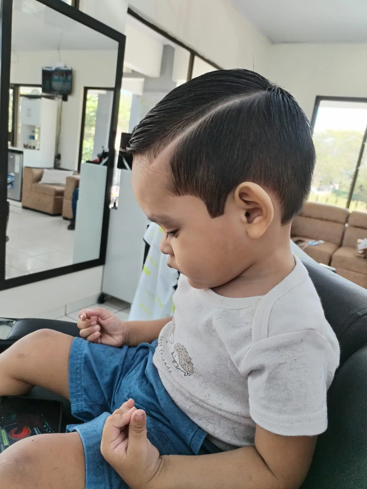 Trabajo de barbería realizado en The Barber Master, Huacas 16