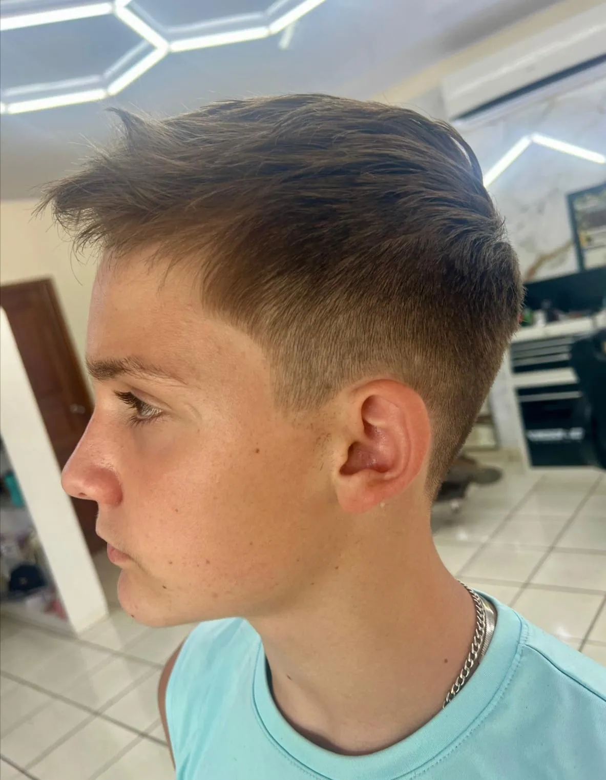 Trabajo de barbería realizado en The Barber Master, Huacas 18